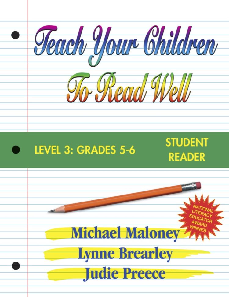 Teach Your Children to Read Well Level 3 SR Front Cover
