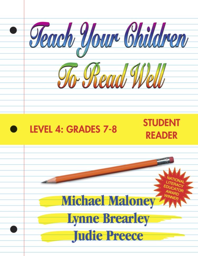 Teach Your Children to Read Well Level 4 SR Front Cover