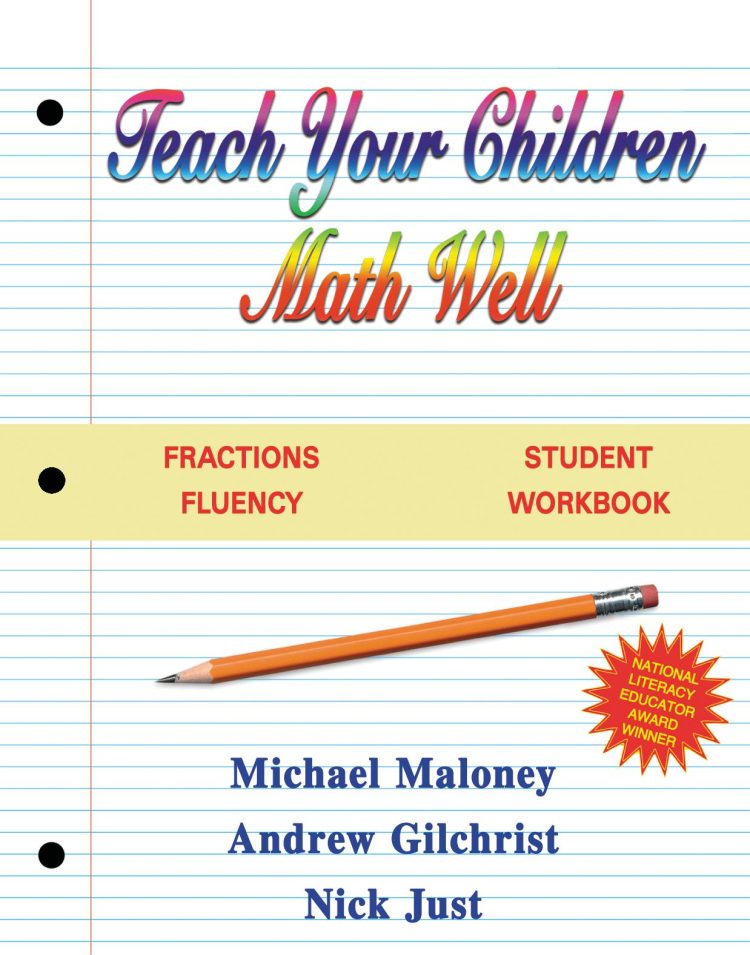 Teach Your Children to do Math Well Fractions Fluency SW Front Cover