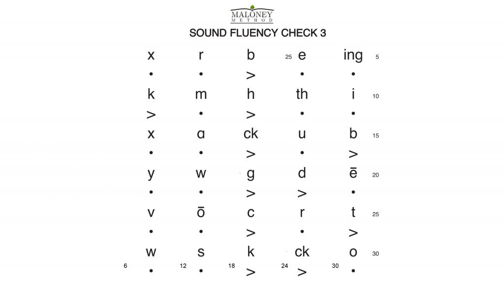 L1A Sound Fluency Check 3 Sample