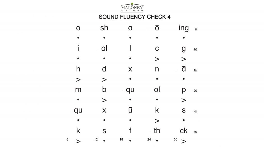 L1A Sound Fluency Check 4 Sample