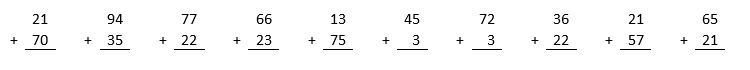 MM Math Assessment Test T4 questions - Add & Subract